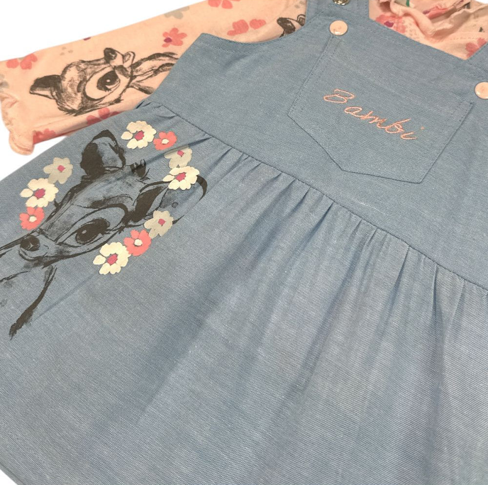 Bambi Denim Layered Dress Set